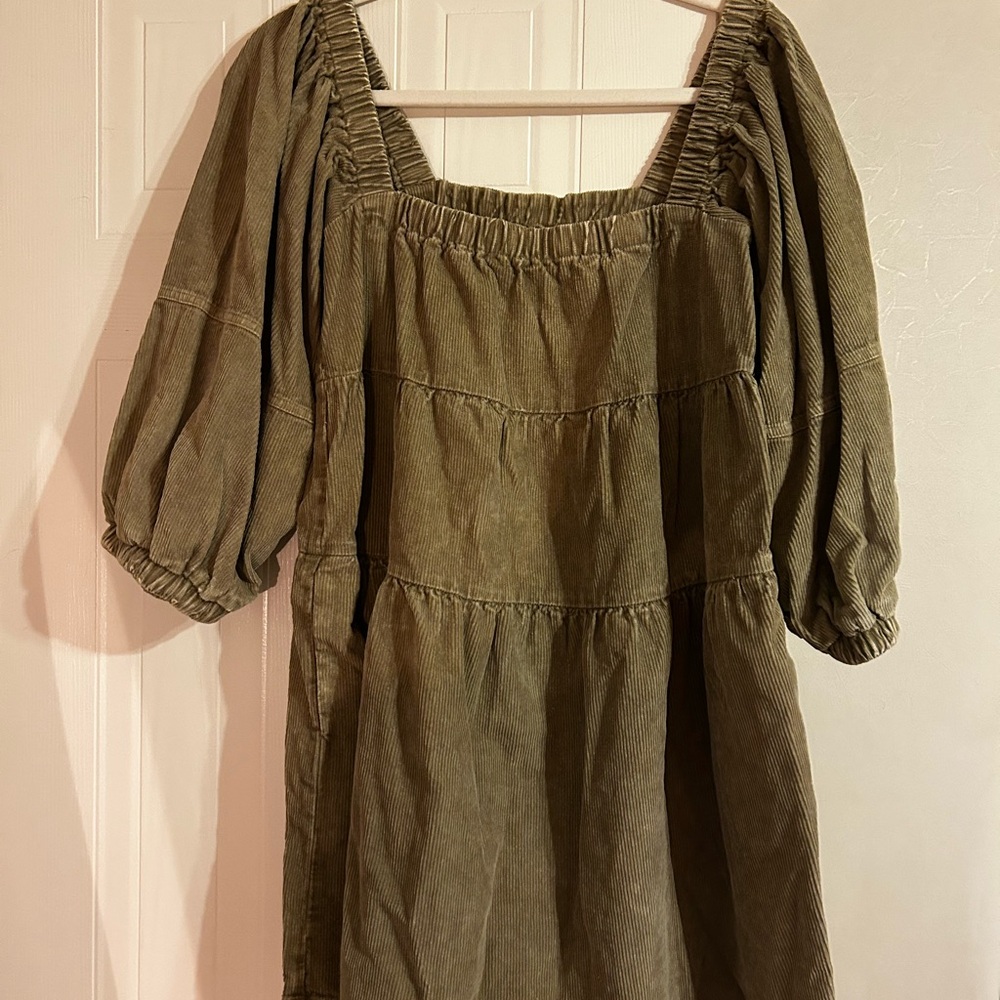 Mustard Seed Corduroy Mini Dress